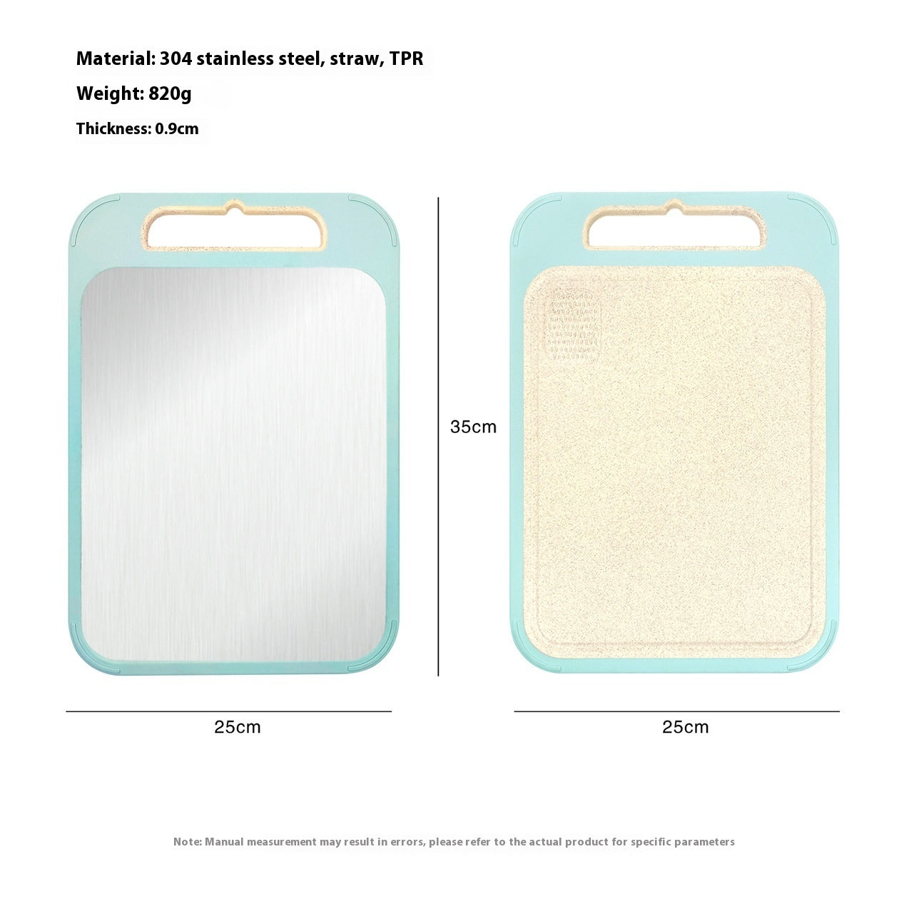 Stainless Steel Cutting Board Double-sided