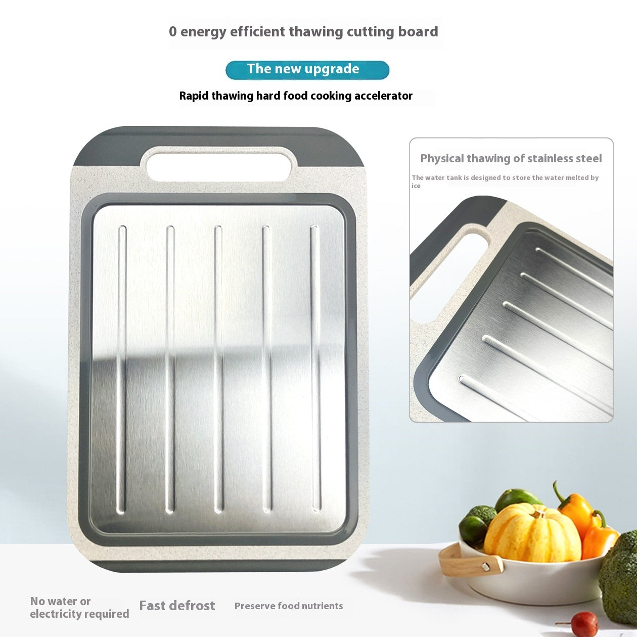Stainless Steel Cutting Board Double-sided